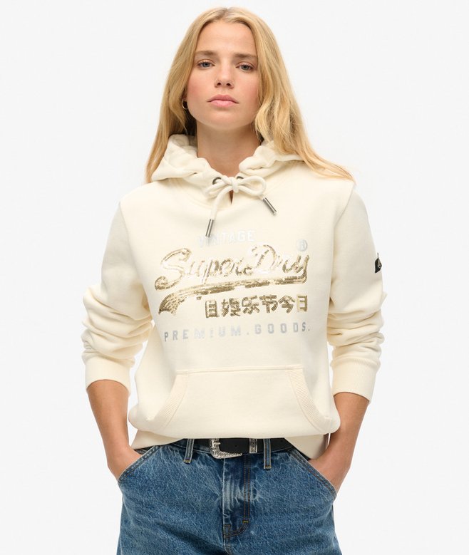 superdry Embellished Vintage Logo Graphic Hoodie
