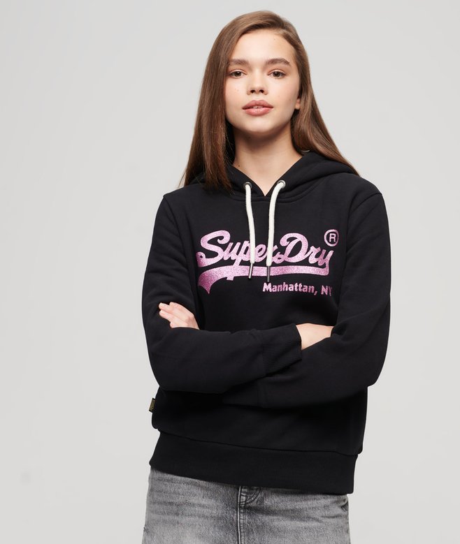 superdry Embellished Vintage Logo Hoodie