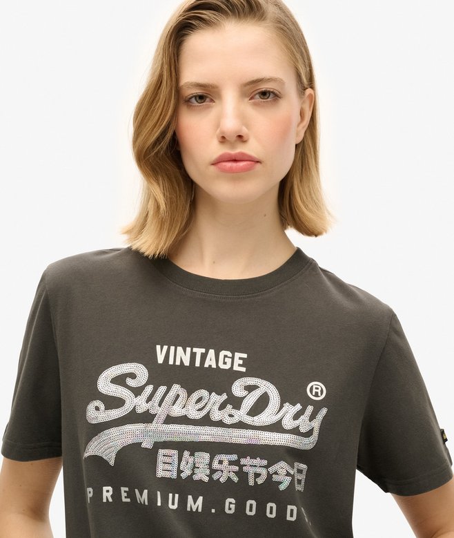 Superdry Embellished VL Graphic T Shirt