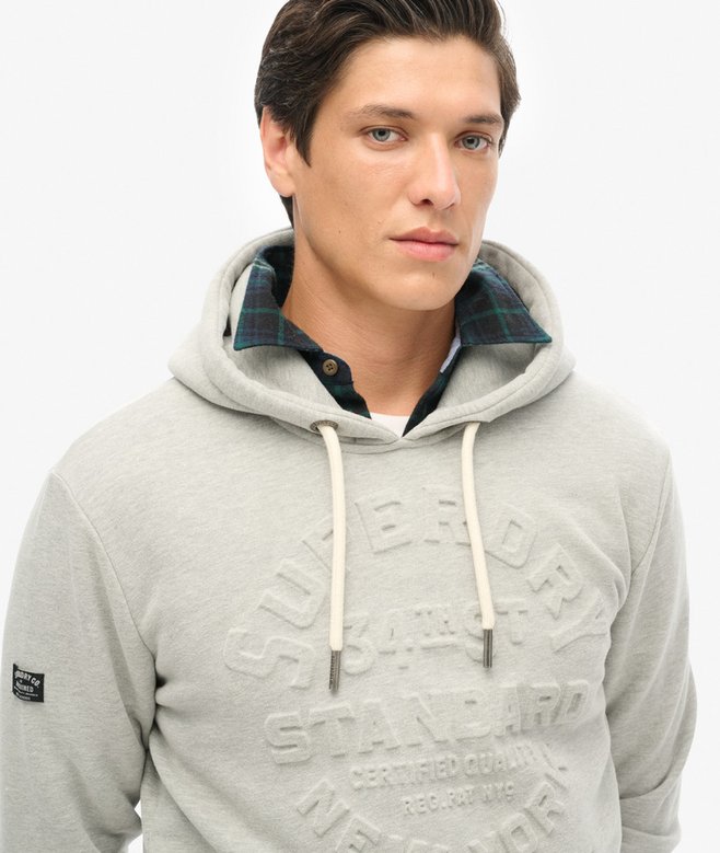 Superdry Embossed Logo Graphic Hoodie