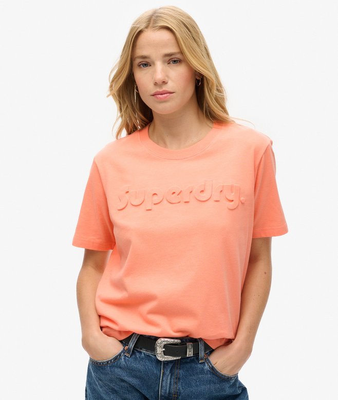 superdry Embossed Logo Relaxed T-Shirt