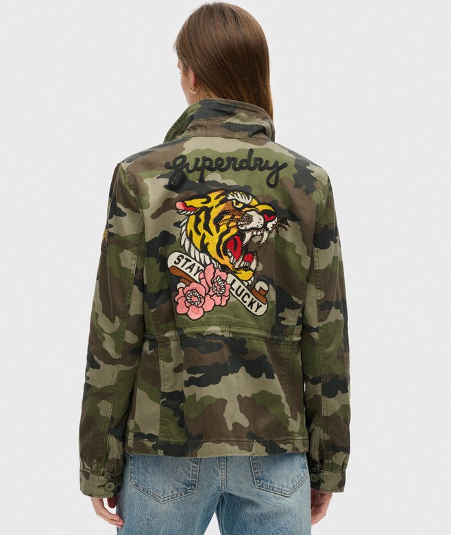 Superdry Embroidered M65 Military Jacket