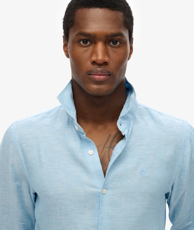 Superdry Embroidered Vacation Linen Shirt