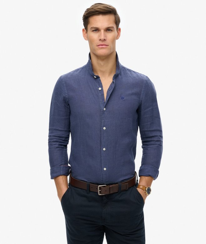 superdry Embroidered Vacation Linen Shirt