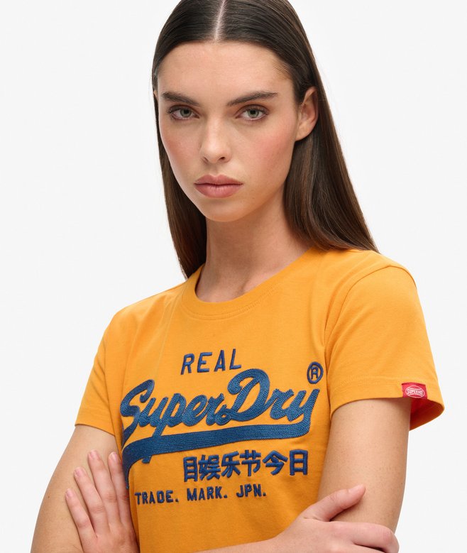 Superdry Embroidered Vintage Logo Fitted T-shirt