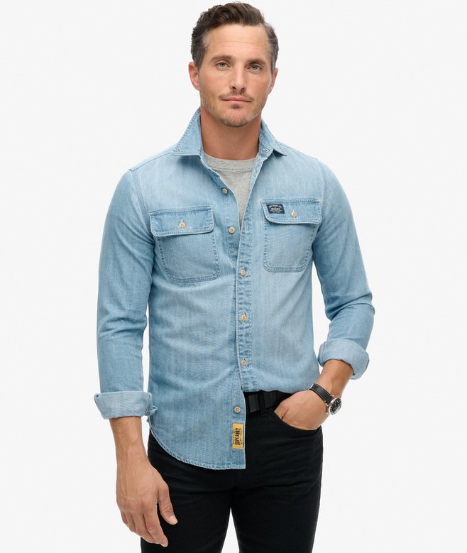 superdry Embroidered Workwear Shirt