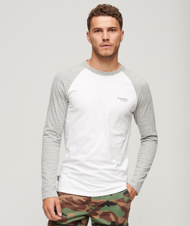 superdry Essential Baseball Long Sleeve Top