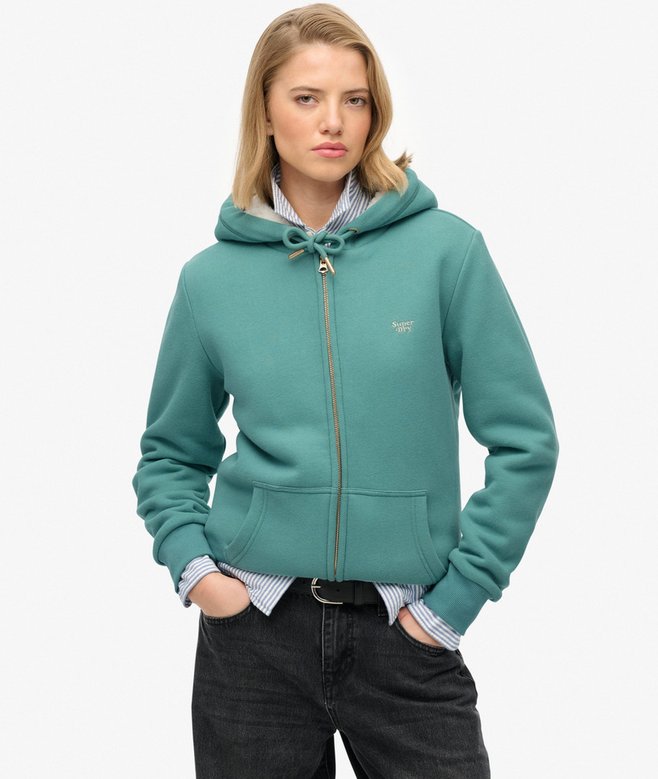 superdry Essential Borg Lined Zip Hoodie