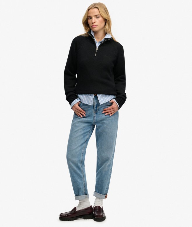Superdry Essential Half Zip Knit Jumper