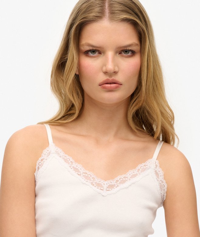 Superdry Essential Lace Trim Cami Top