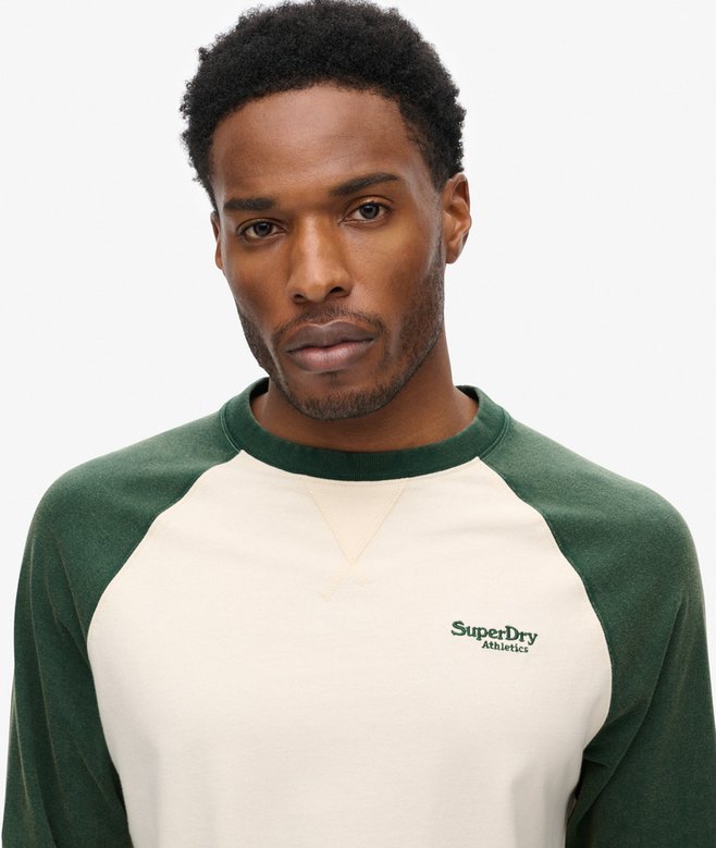 Superdry Essential Logo Baseball Long Sleeve Top