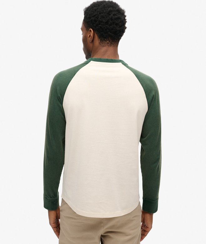 Superdry Essential Logo Baseball Long Sleeve Top