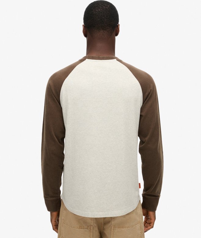 Superdry Essential Logo Baseball Long Sleeve Top