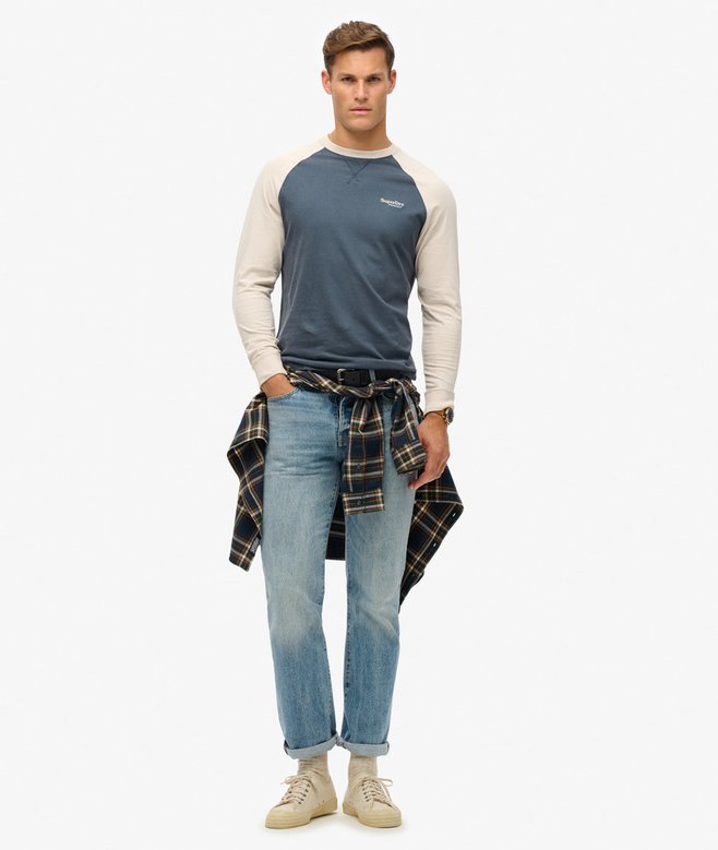 Superdry Essential Logo Baseball Long Sleeve Top