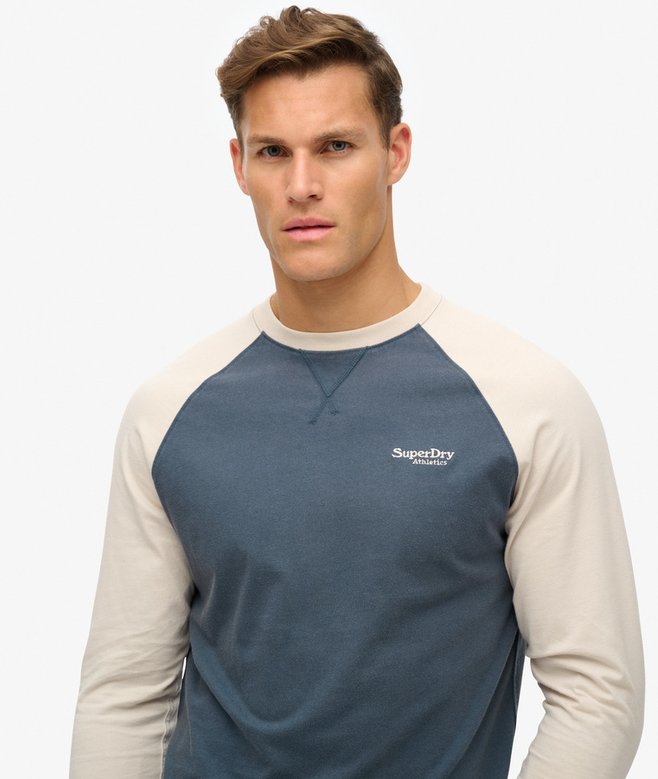 Superdry Essential Logo Baseball Long Sleeve Top
