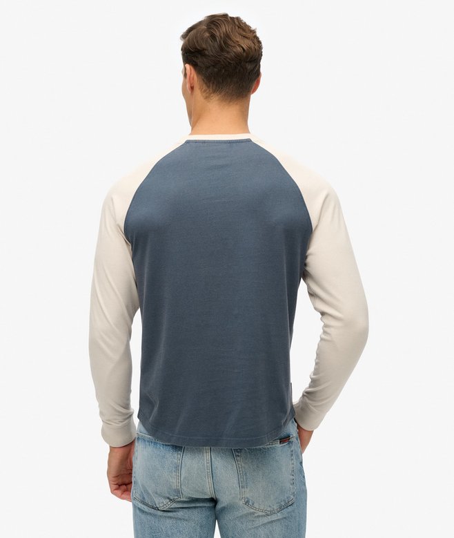 Superdry Essential Logo Baseball Long Sleeve Top