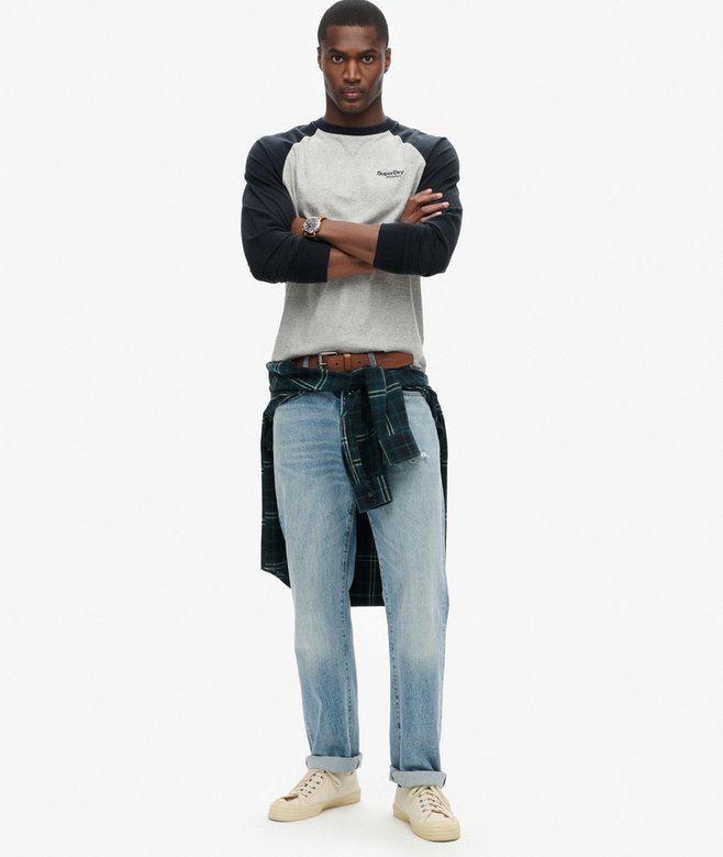 Superdry Essential Logo Baseball Long Sleeve Top