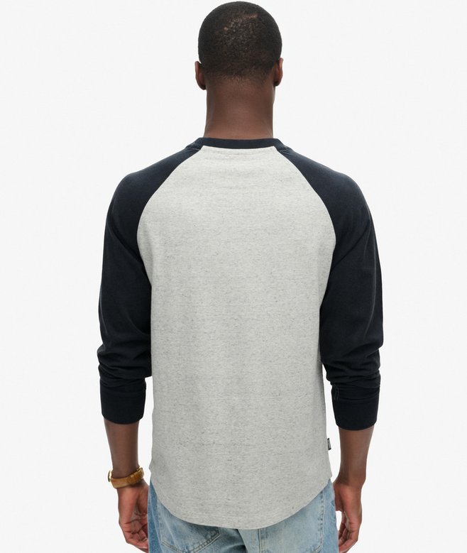 Superdry Essential Logo Baseball Long Sleeve Top