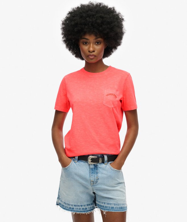 superdry Essential Logo Garment Dye Pocket T-Shirt