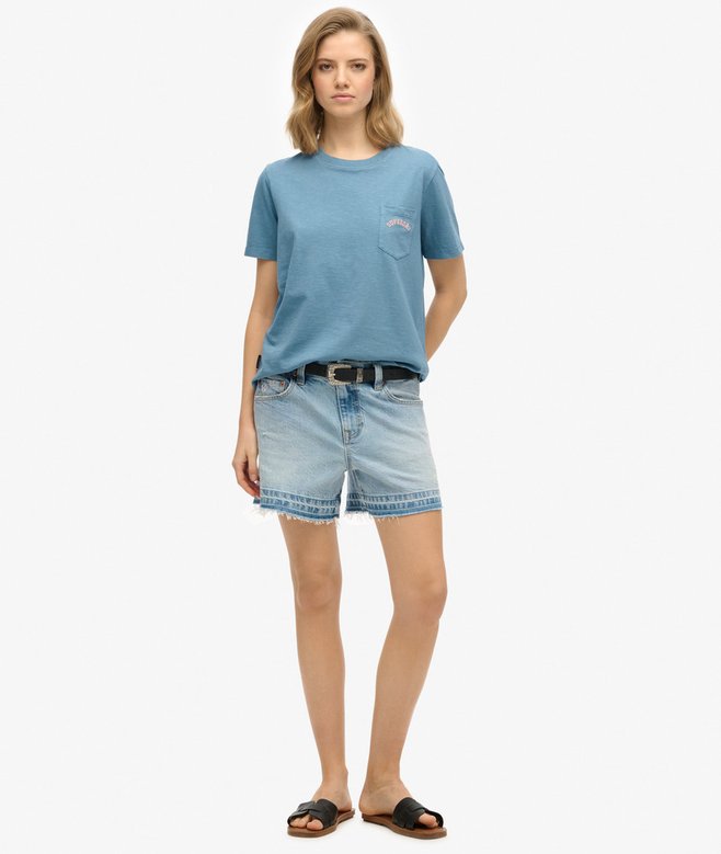 Superdry Essential Logo Garment Dye Pocket T-Shirt