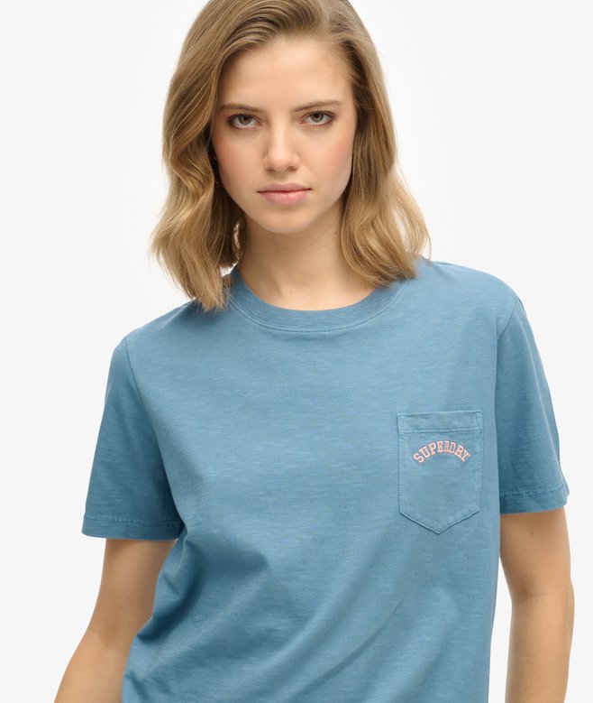 Superdry Essential Logo Garment Dye Pocket T-Shirt