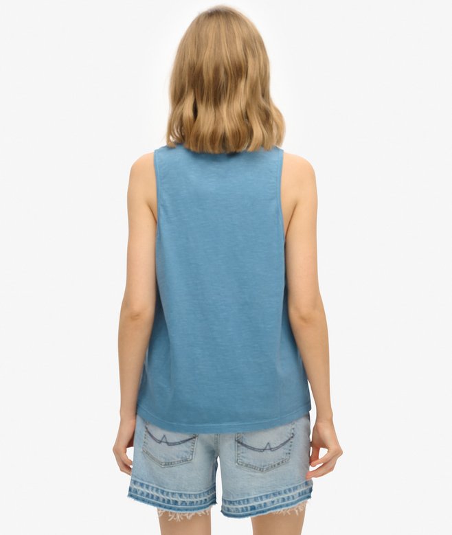 Superdry Essential Logo Garment Dye Vest Top