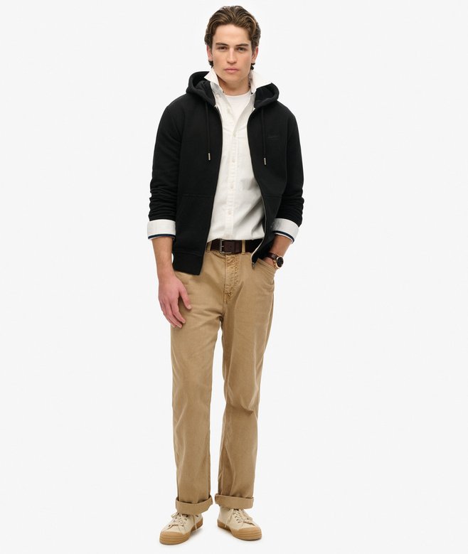 Superdry Essential Logo Half Brushed Zip Hoodie