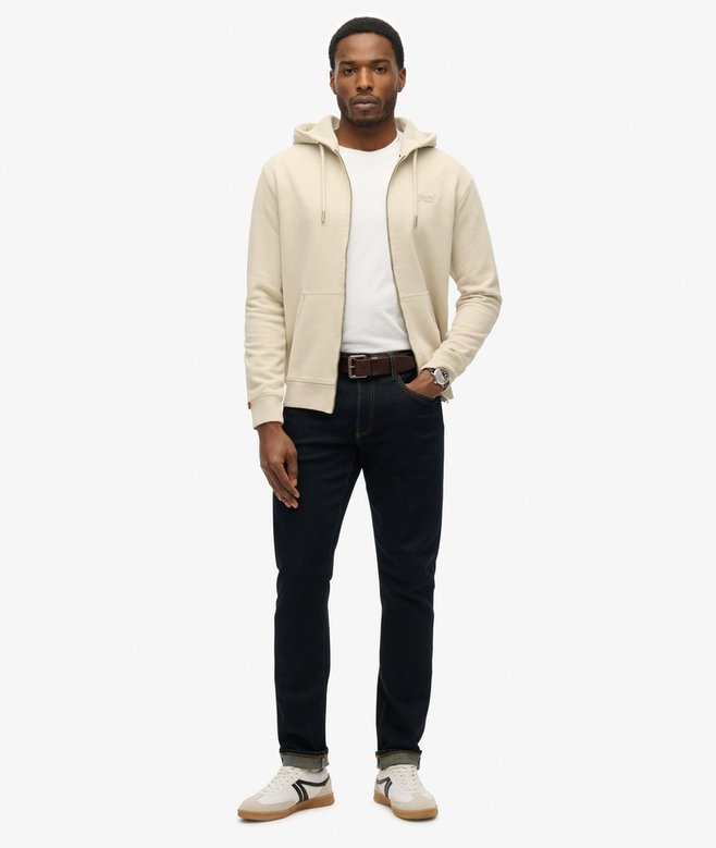Superdry Essential Logo Half Brushed Zip Hoodie