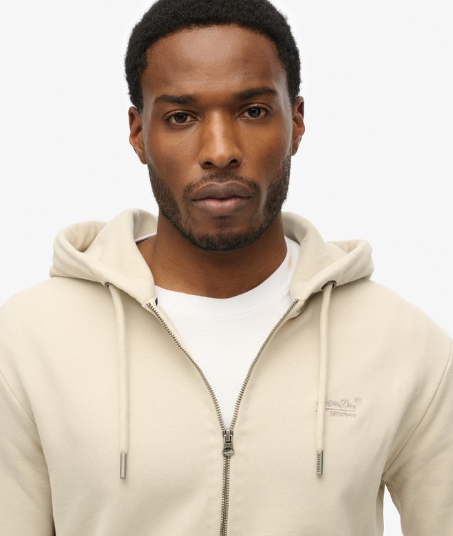 Superdry Essential Logo Half Brushed Zip Hoodie