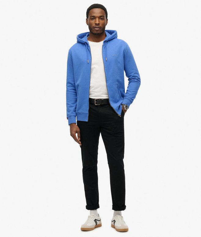 Superdry Essential Logo Half Brushed Zip Hoodie