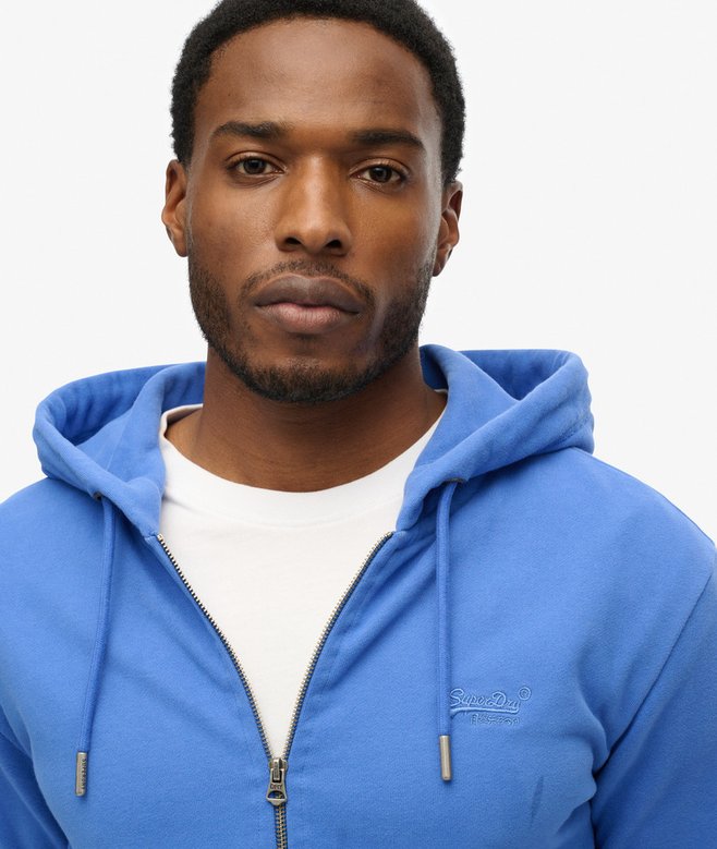 Superdry Essential Logo Half Brushed Zip Hoodie
