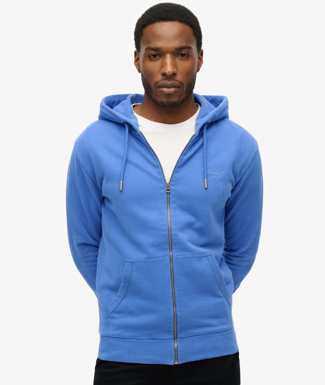 Superdry Essential Logo Half Brushed Zip Hoodie
