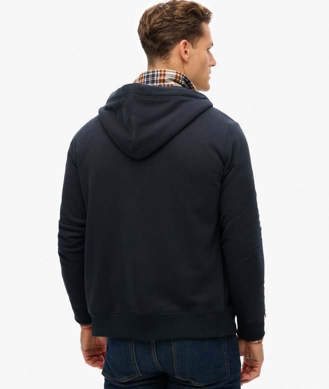 Superdry Essential Logo Half Brushed Zip Hoodie