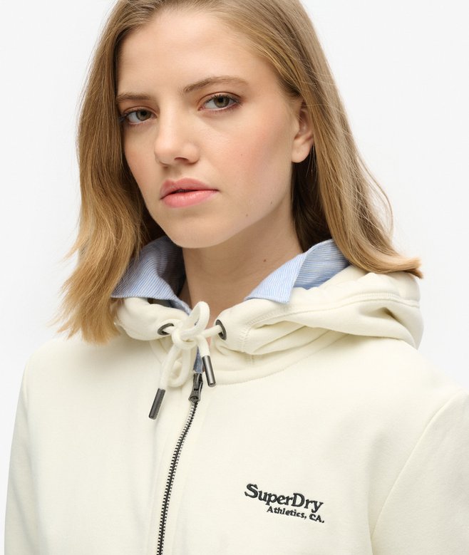 Superdry Essential Logo Half Brushed Zip Hoodie