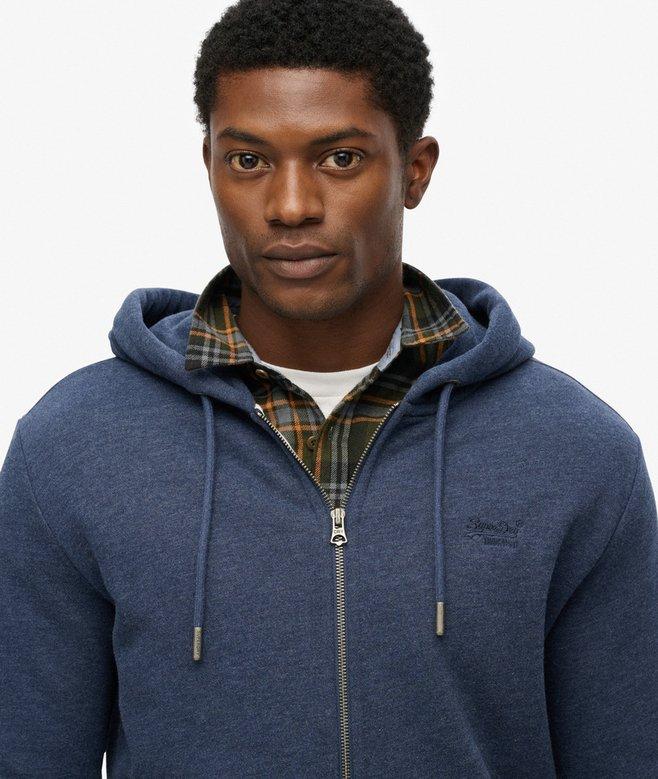 Superdry Essential Logo Half Brushed Zip Hoodie