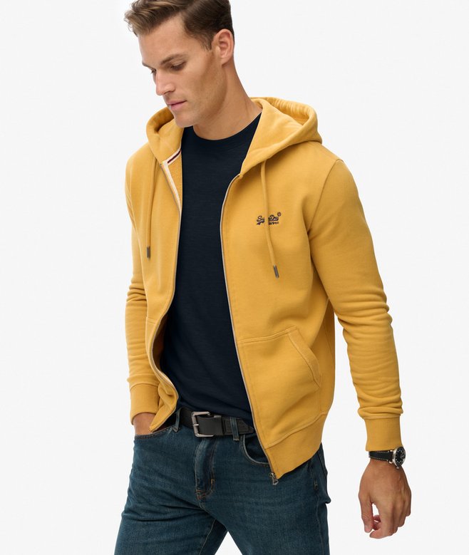 Superdry Essential Logo Half Brushed Zip Hoodie