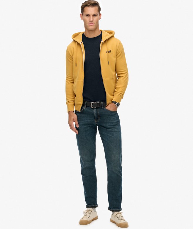 Superdry Essential Logo Half Brushed Zip Hoodie