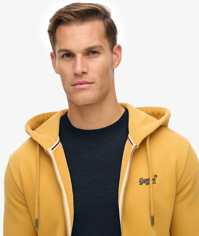 Superdry Essential Logo Half Brushed Zip Hoodie