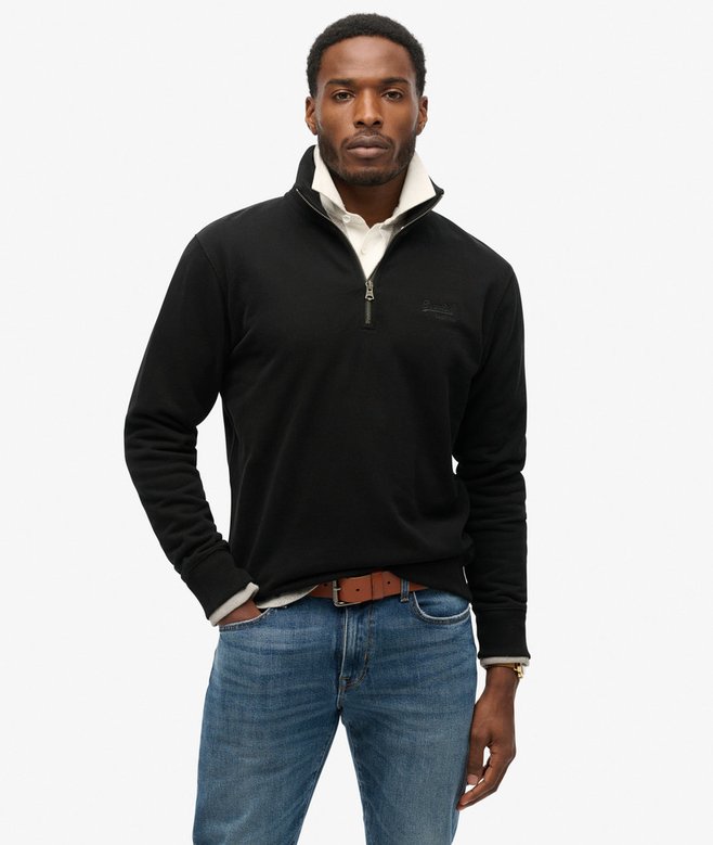 superdry Essential Logo Half Zip Sweatshirt