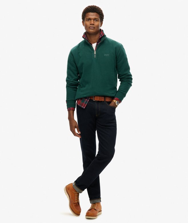 Superdry Essential Logo Half Zip Sweatshirt