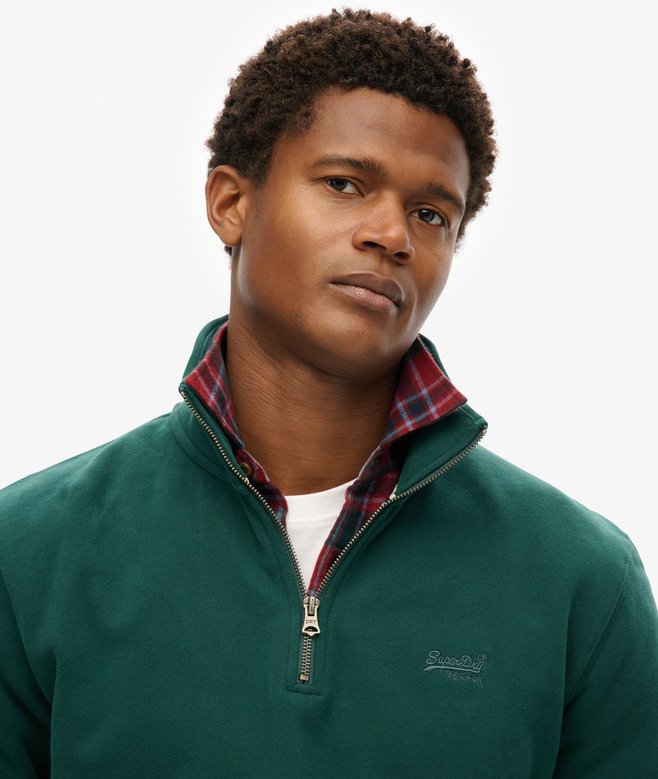 Superdry Essential Logo Half Zip Sweatshirt