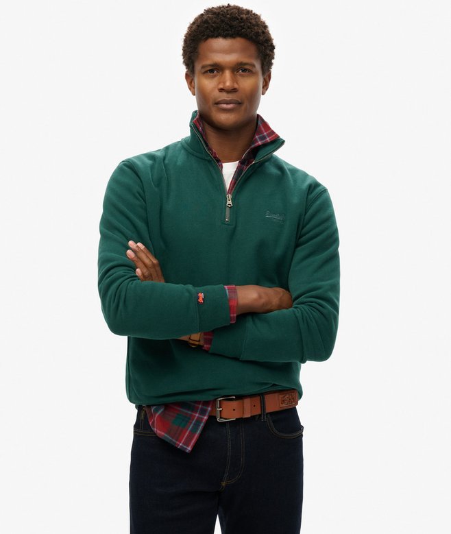 superdry Essential Logo Half Zip Sweatshirt