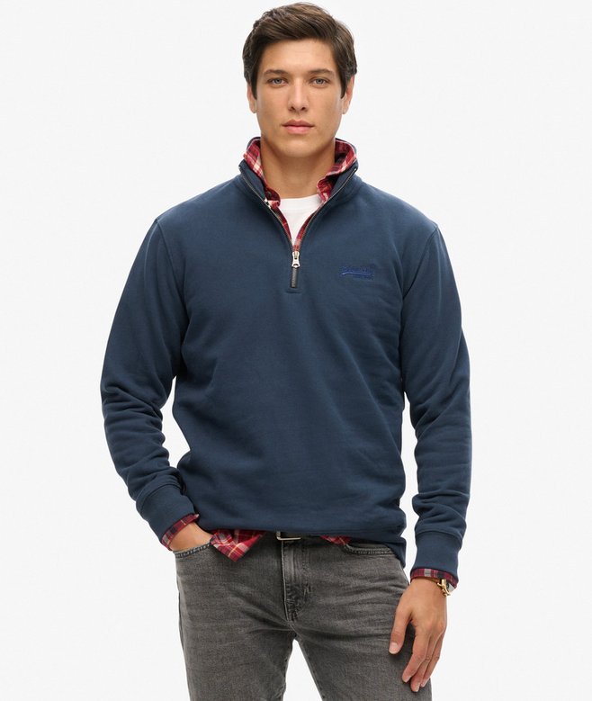 superdry Essential Logo Half Zip Sweatshirt