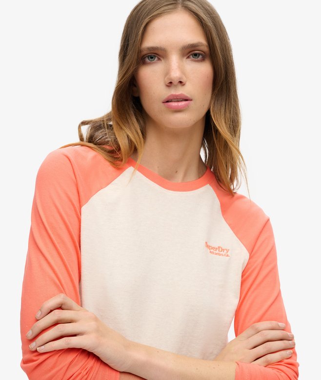 Superdry Essential Logo Long Sleeve Baseball Top