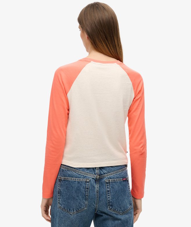 Superdry Essential Logo Long Sleeve Baseball Top