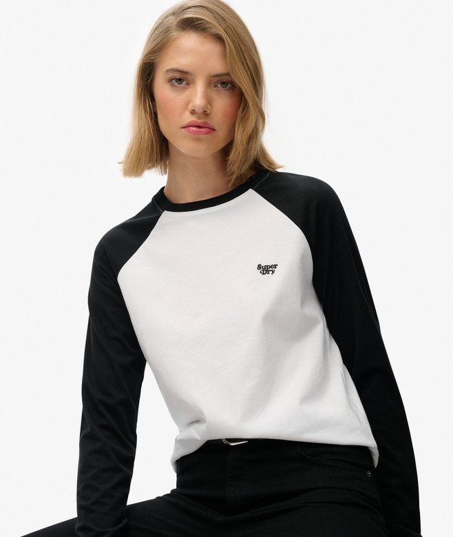 Superdry Essential Logo Long Sleeve Baseball Top