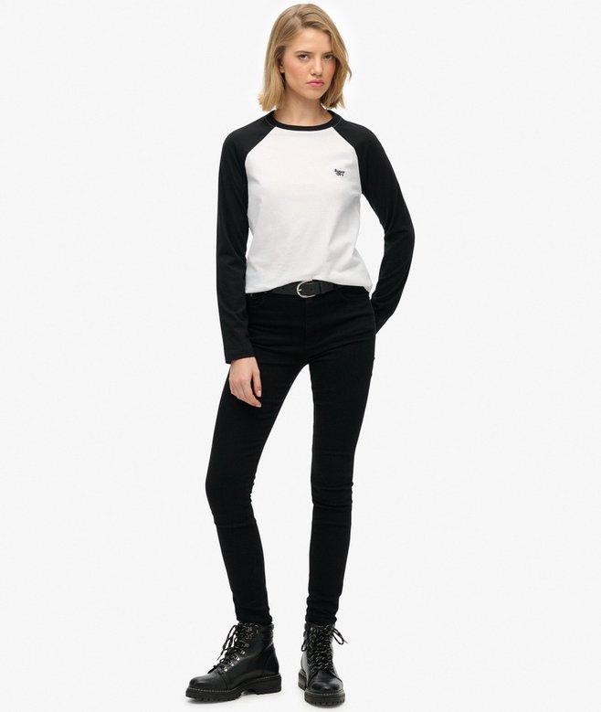 Superdry Essential Logo Long Sleeve Baseball Top