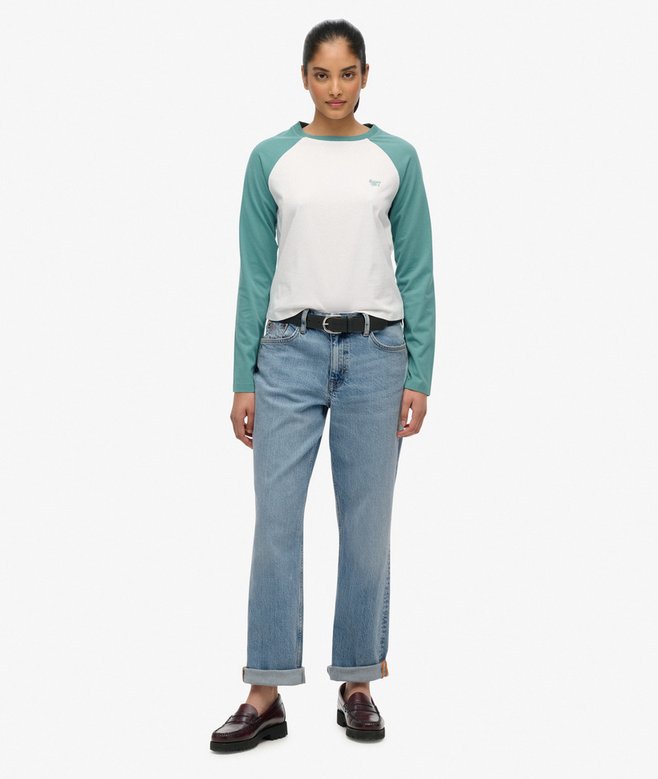 Superdry Essential Logo Long Sleeve Baseball Top