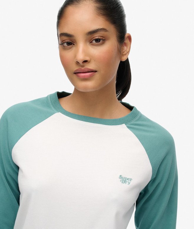 Superdry Essential Logo Long Sleeve Baseball Top