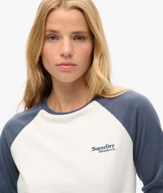 Superdry Essential Logo Long Sleeve Baseball Top